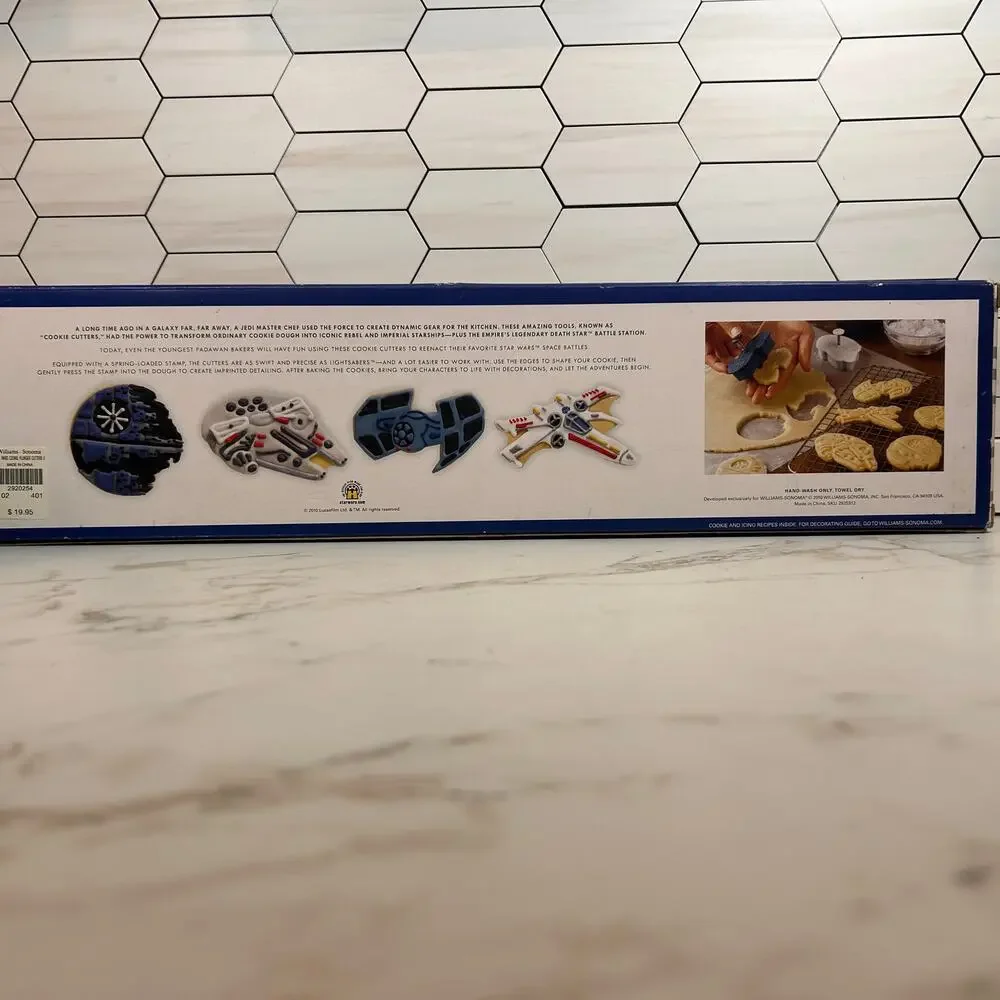 Williams Sonoma Star Wars Cookie Cutters Set of 4 Press & Stamp Ships